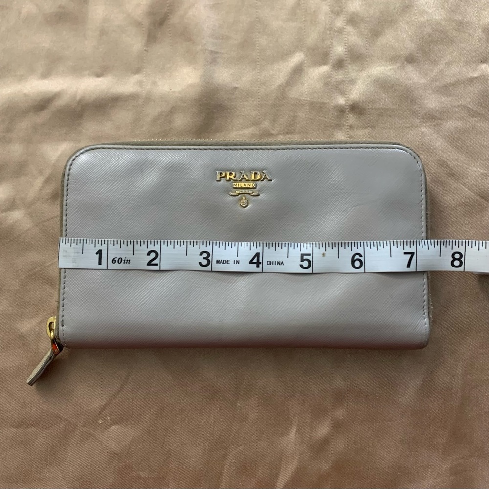 Prada Grey zippy long wallet - Picture 10 of 11